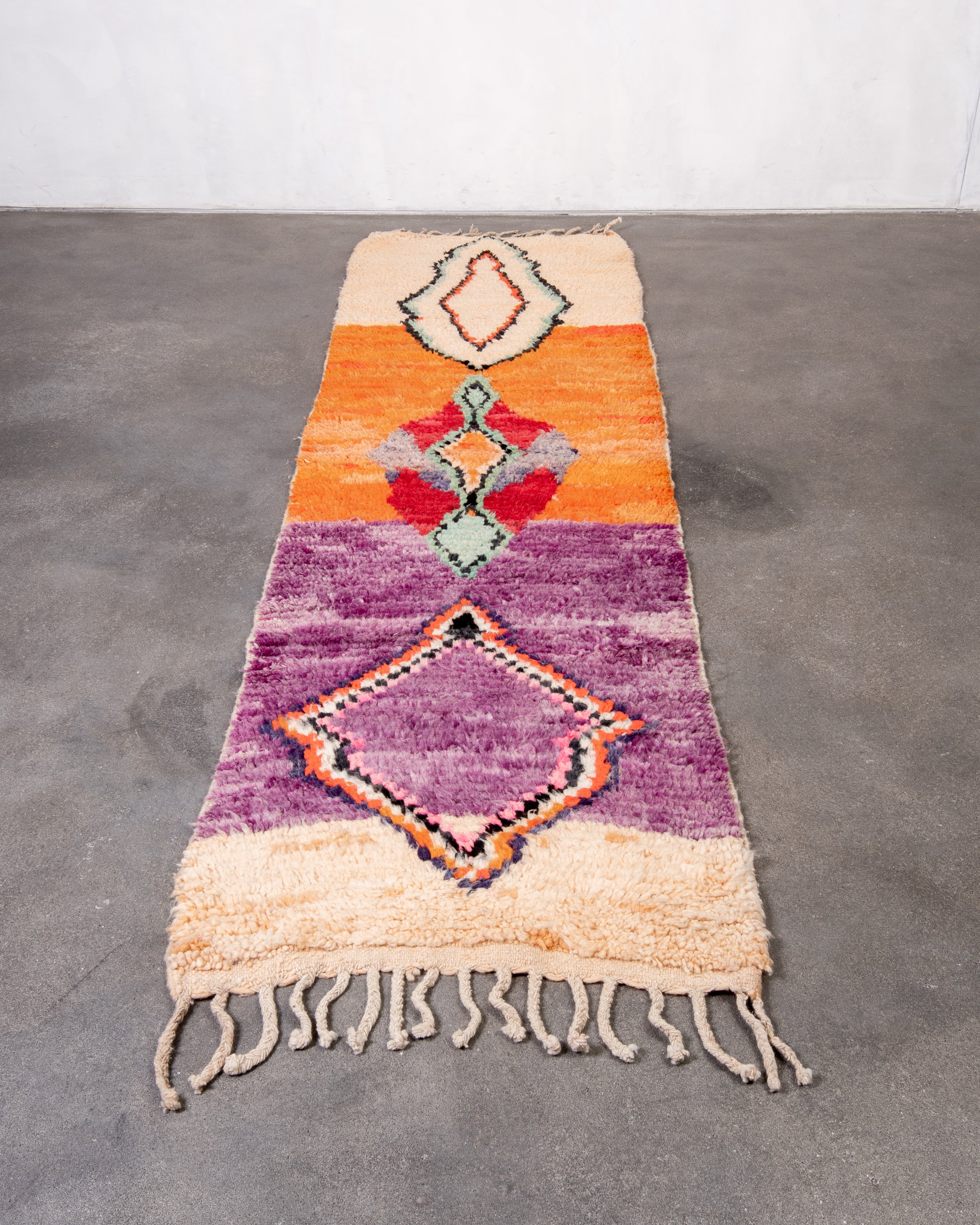 Modern designer handcrafted Berber rug from morocco Boujad with beautiful colors and patterns